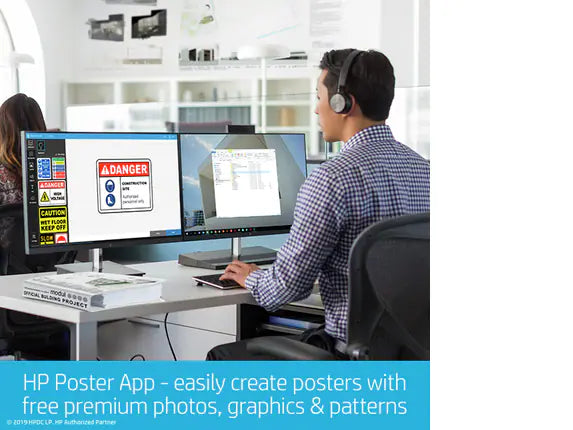 HP DesignJet T230 Large Format Compact Wireless Plotter Printer - 24", with Mobile Printing (5HB07A) - Zapnet.in