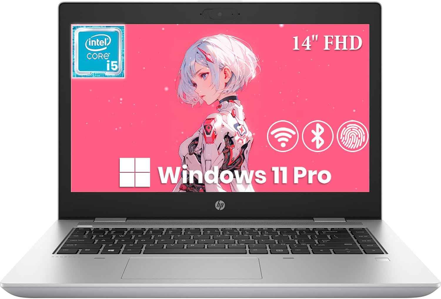 REFURBISHED HP ProBook 640 G5| Core i5 8th Gen |8GB RAM 256 GB SSD | WEBCAM | 14" DISPLAY|Silver | 2.3Kg | 3 year warranty | Win 10 pro | With EB BAG