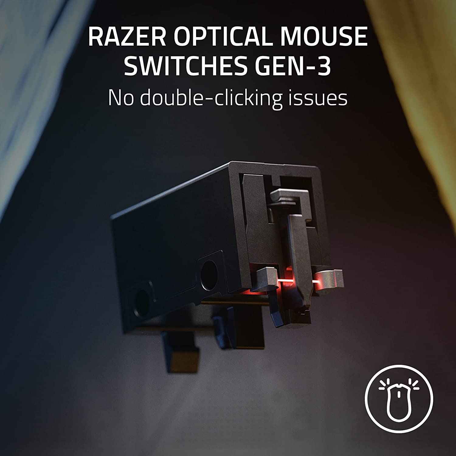 Razer DeathAdder V3 Wired Gaming Mouse: 59g Ultra Lightweight - Focus Pro 30K Sensor - Fast Optical Switches Gen-3-8K Hz HyperPolling - 6 Programmable Buttons - Ergonomic- Black-RZ01-04640100-R3M1