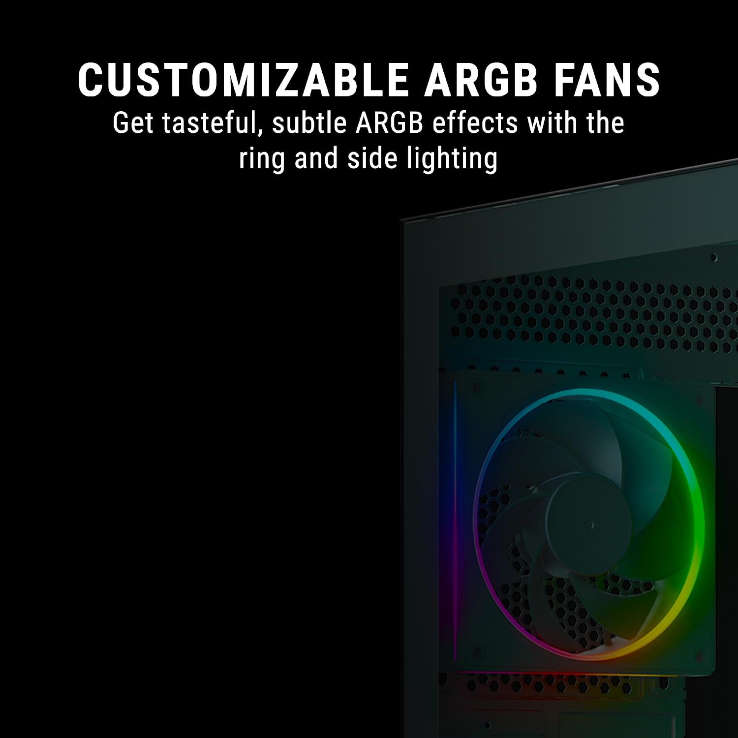 Ant Esports Crystal X3 LCD Mid-Tower ATX Computer Case/Gaming Cabinet - Black | Support ATX, Micro-ATX, Mini-ITX | Pre-Installed 3 ARGB Fans