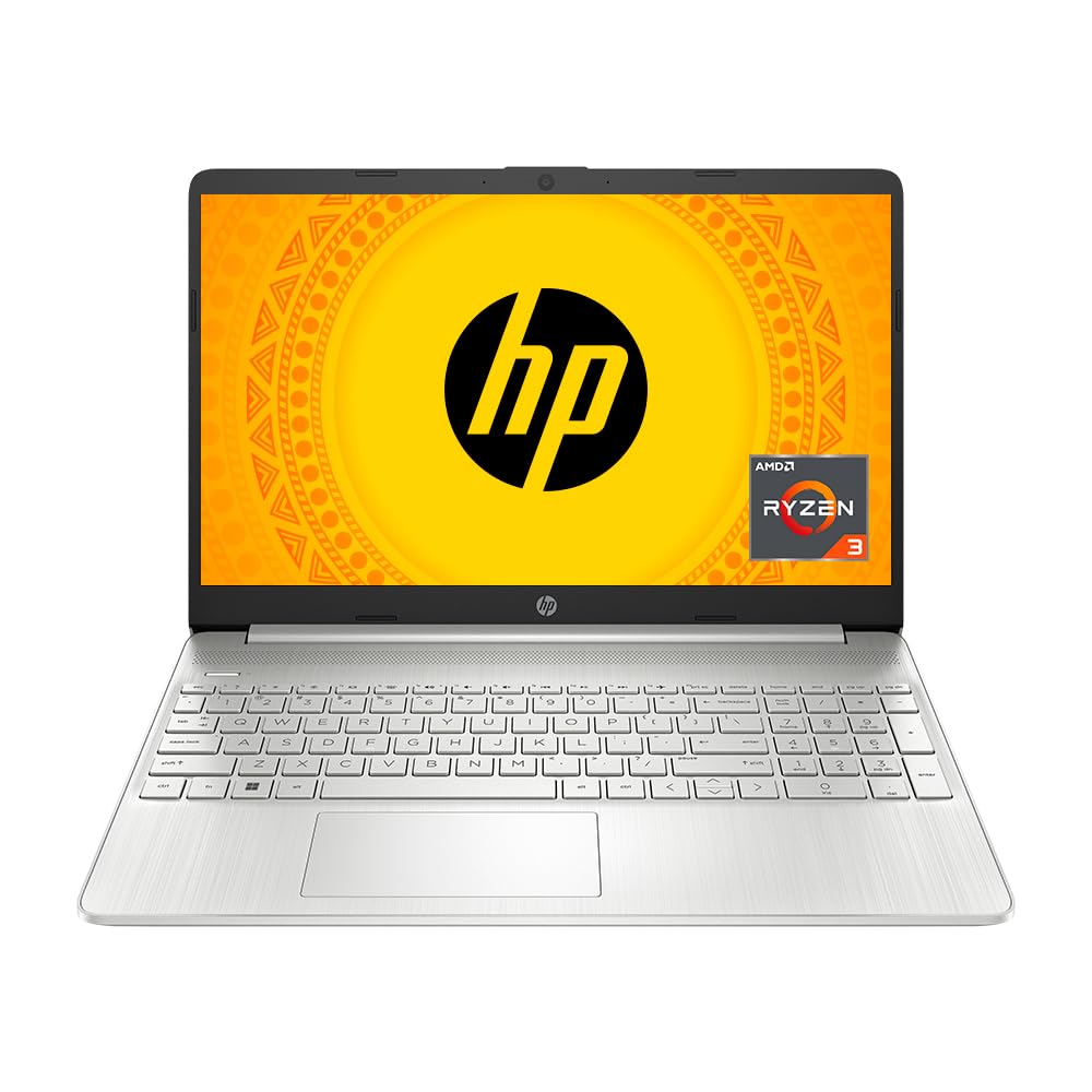 HP Laptop 15s, AMD Ryzen 3 5300U, 15.6-inch (39.6 cm), FHD, 8GB DDR4, 512GB SSD, AMD Radeon Graphics, Thin & Light, Dual Speakers (Win 11, MSO 2021, Silver, 1.69 kg), eq2212AU