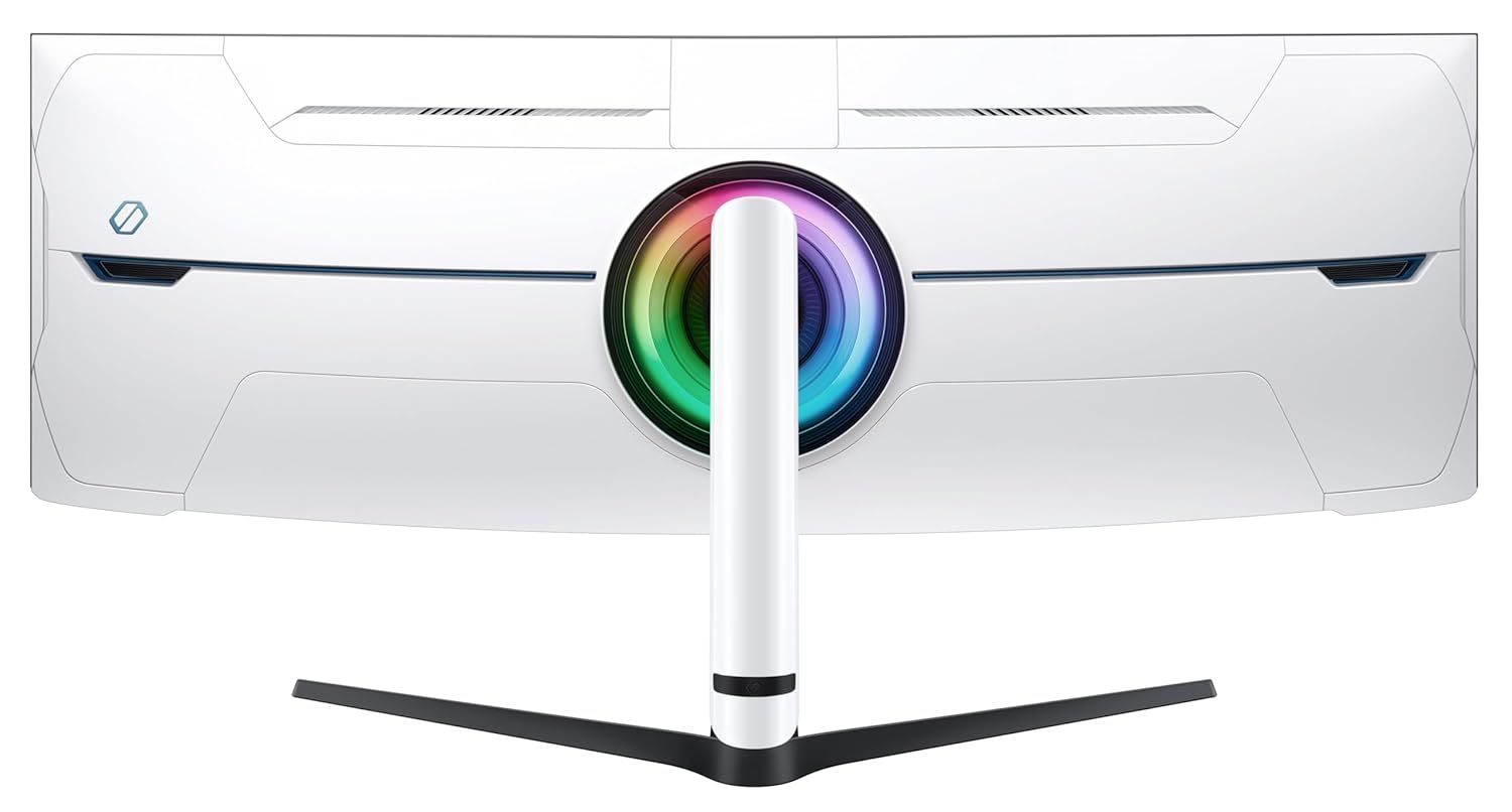 Samsung Odyssey Neo G9 57-inch(145 cm) Dual UHD 7680 x 2160 1000R Curved VA Gaming Monitor, 240Hz, 1ms, FreeSync Premium Pro, USB, DP 2.1, HDMI, HAS, Quantum Mini LED, HDR10+ (LS57CG950NWXXL, Black)