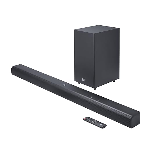 JBL Cinema SB590 Deep Bass, Dolby Atmos Soundbar with Wireless Subwoofer for Extra Deep Bass, 3.1 Channel, Center channel for superior voice clarity, HDMI eARC, Bluetooth & Optical Connectivity (440W) - Zapnet.in