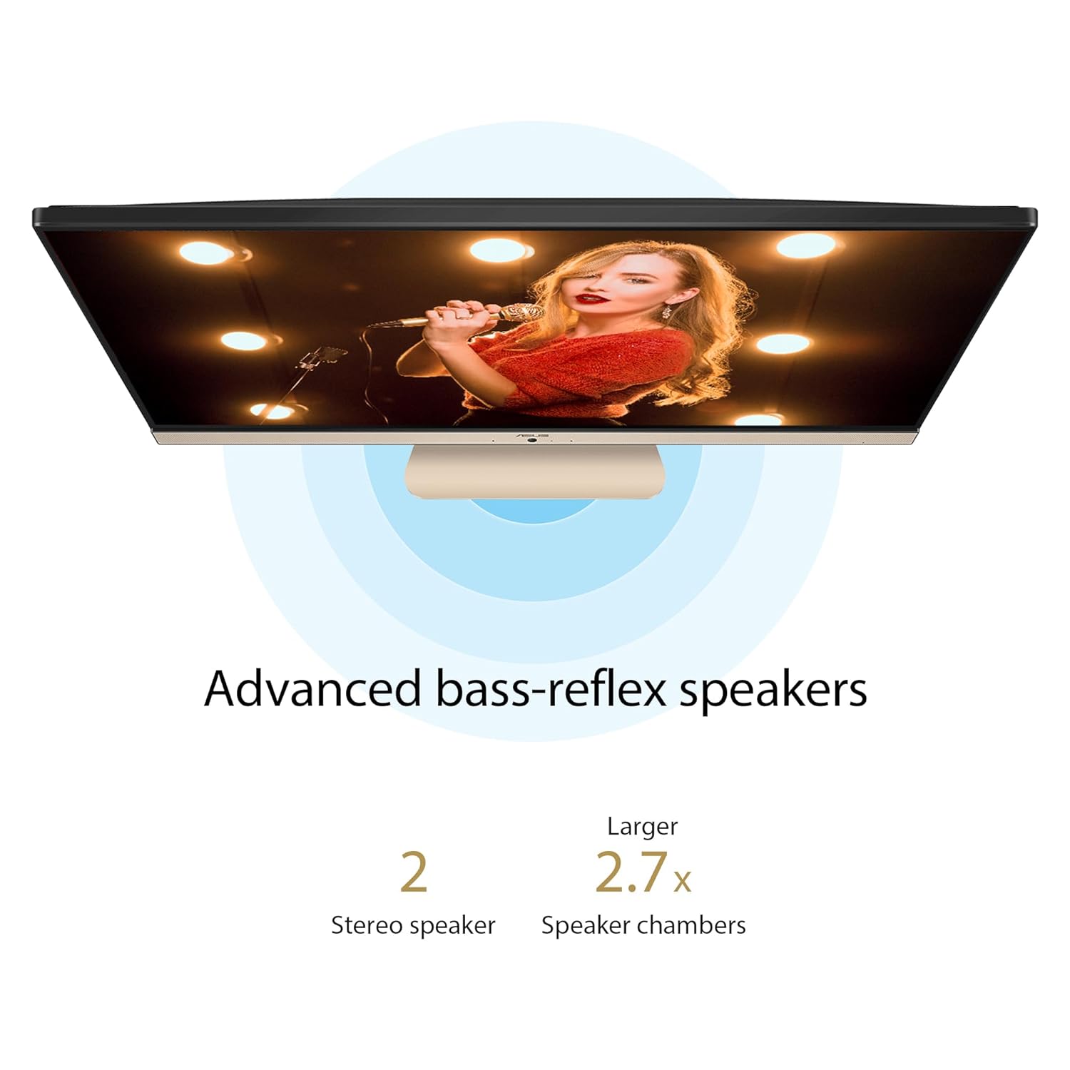 ASUS Vivo AiO V222, 4 core Intel Pentium Silver J5040, 21.5" (54.61cm), All-in-One Desktop (8GB/256GB SSD/Win11/1Year McAfee Security/Wired Keyboard & Mouse Included/Black/4.8 kg), V222GAK-BA034W