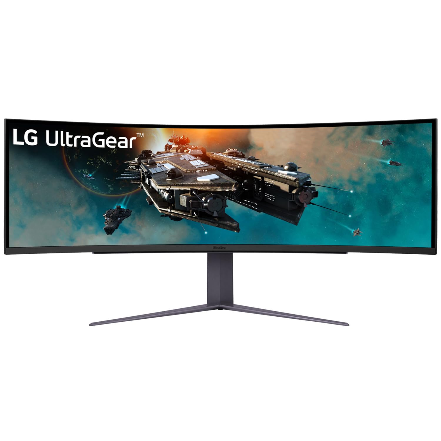 LG 49GR85DC-B.ATR 49" Curved Ultragear Dual Qhd (5120 X 1440) @1Ms, 240Hz Gaming Monitor with Vesa Displayhdr 1000, Premium Gaming LCD Display, AMD Freesync, Dci-P3 95% (Typ.), Hdmi, Dp, Speakers (Black)