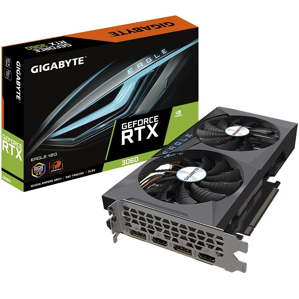 GIGABYTE Nvidia Geforce RTX 3060 Eagle 12Gb Gddr6 Graphics Card (Gv-N3060Eagle-12Gd),pci_e_x16