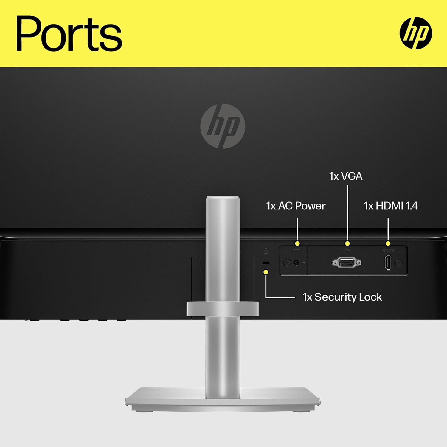 HP M24h 1080p 23.8-inch FHD IPS Desktop Monitor 75 Hz 300 nits AMD FreeSync Anti-Glare Height Tilt Adjustable Eye Ease HDMI VGA for Laptop Computer Screen Display 76D15AA (Renewed)