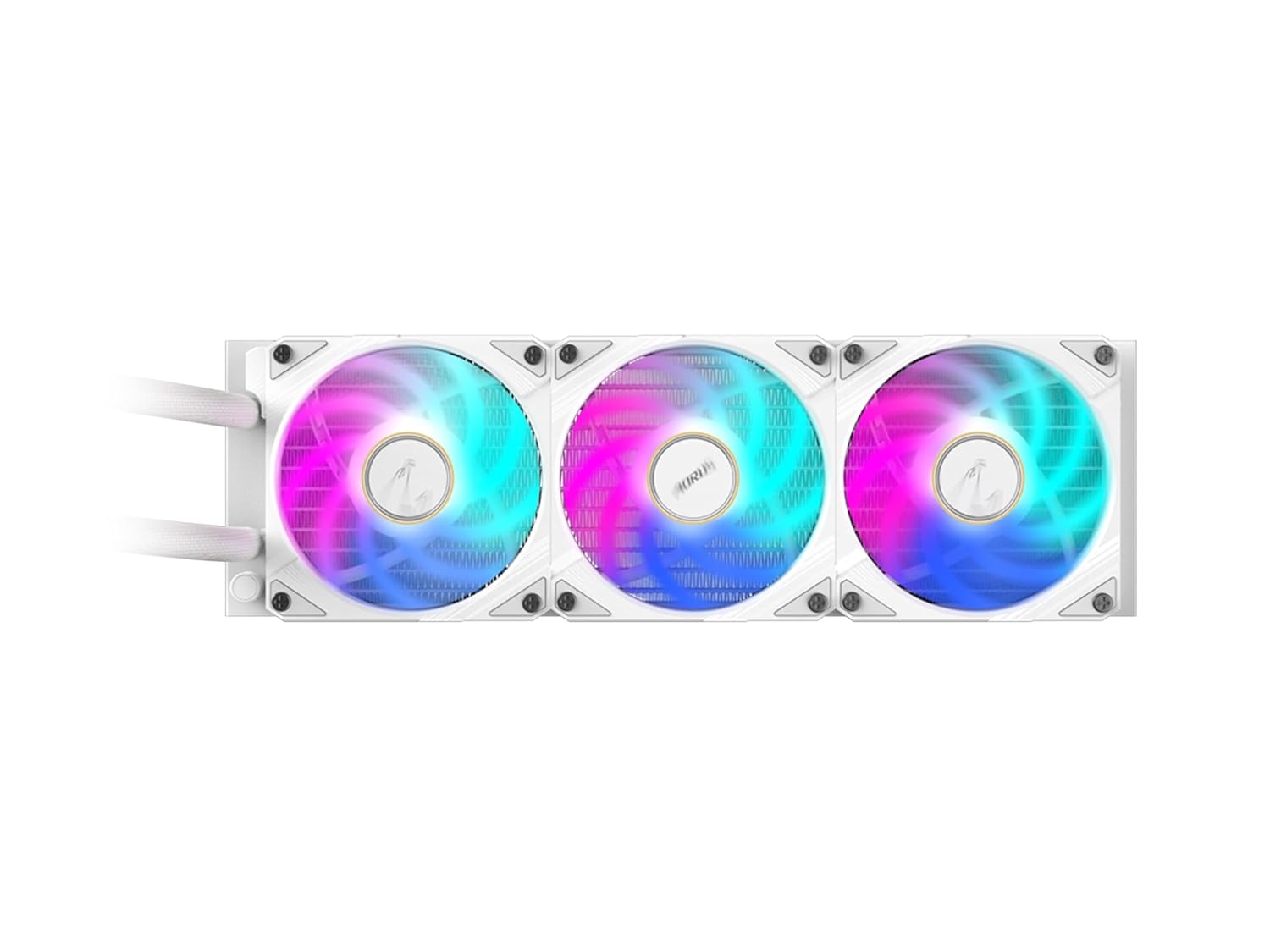 AORUS WATERFORCE X II 360 ICE Liquid CPU Cooler, 360mm Radiator with 3X 120mm Low Noise ARGB Fans, Compatible with Intel LGA1851, LGA1700, and AMD AM5 (GP-AORUS WATERFORCE X II 360 ICE)