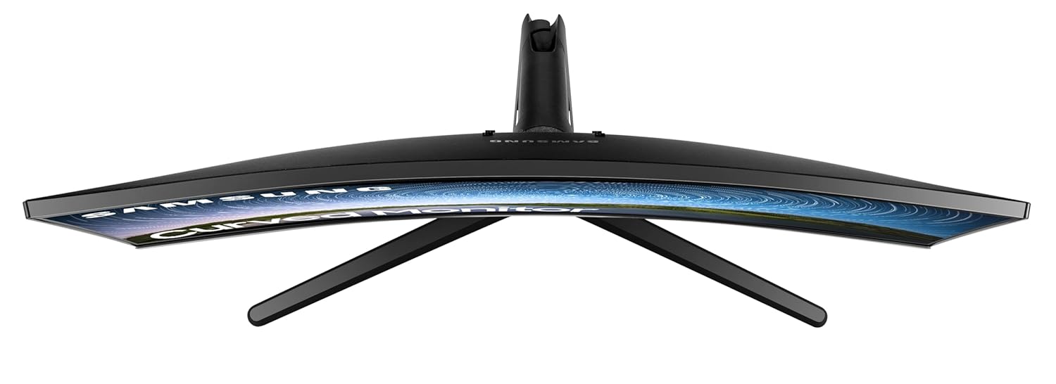Samsung 32 Inch (80.1 cm) FHD, 1500R Curved 1,920 X 1,080 LED Monitor, VA Panel, Bezel-Less Design, AMD Freesync, Flicker Free, D-Sub, HDMI, Headphone Jack (LC32R500FHWXXL, Dark Blue Gray)