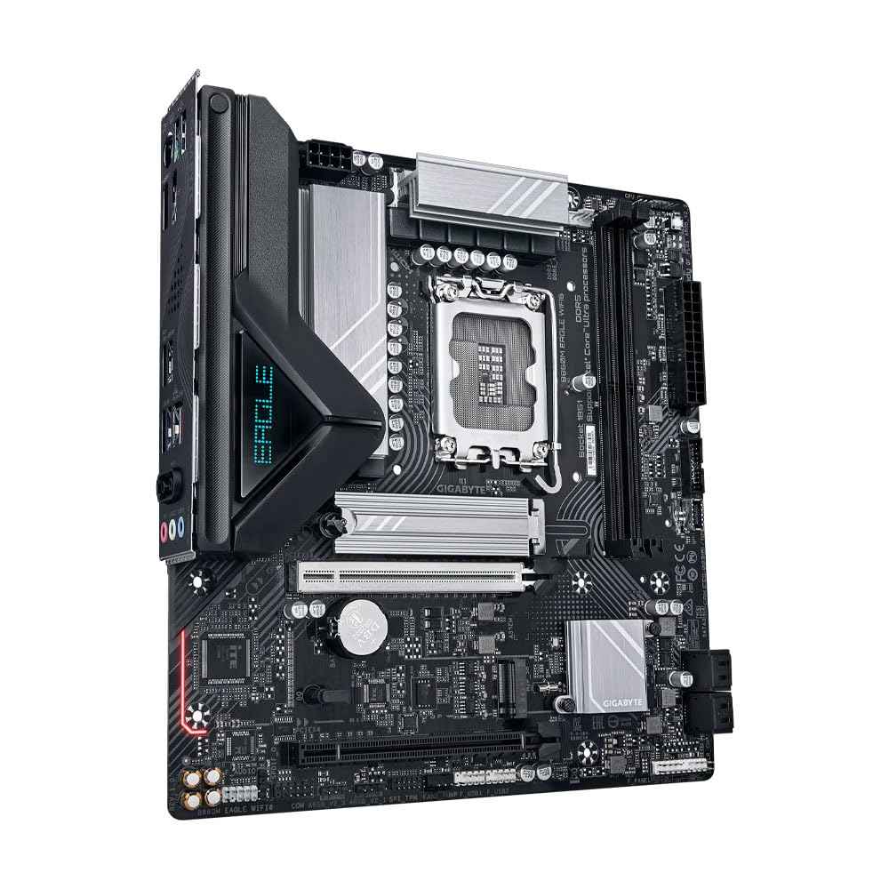 GIGABYTE B860M Eagle WIFI6 Micro-ATX Motherboard – LGA1851, DDR5 9066(OC), PCIe 5.0 2.5GbE LAN, Wi-Fi 6, Bluetooth 5.3