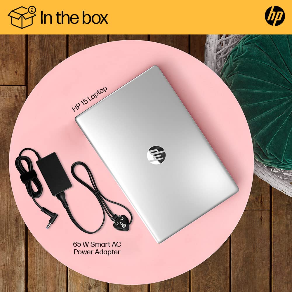 (Refurbished) HP Laptop 15, AMD Ryzen 5 7520U, 15.6-inch (39.6 cm), FHD, 8GB LPDDR5, 512GB SSD, Thin & Light, AMD Radeon Graphics, Backlit KB, Dual Speakers (Win 11, MSO 2021, Silver, 1.59 kg), fc0028AU