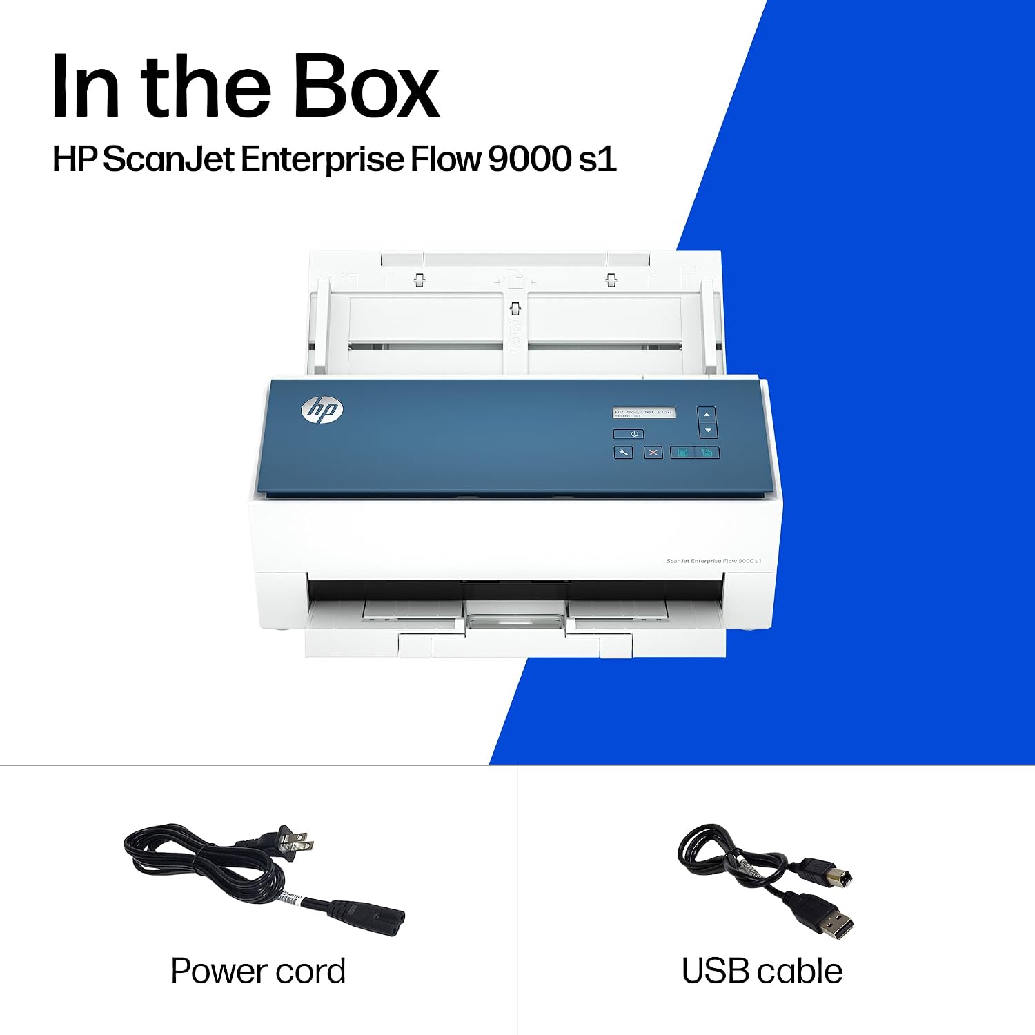 HP ScanJet Enterprise Flow 9000 s1, Fast 2-Sided Scanner with auto Document Feeder, Best for Office (8Q4W0A)
