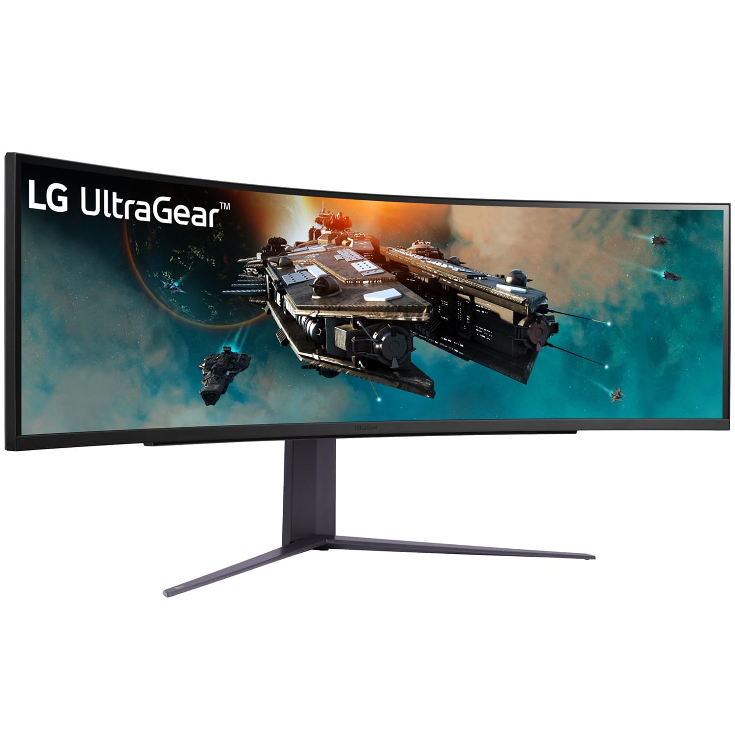 LG 49" Curved Ultragear Dual Qhd (5120 X 1440) @1Ms, 240Hz Gaming Monitor with Vesa Displayhdr 1000, Premium Gaming LCD Display, AMD Freesync, Dci-P3 95% (Typ.), Hdmi, Dp, Speakers, 49Gr85Dc (Black)