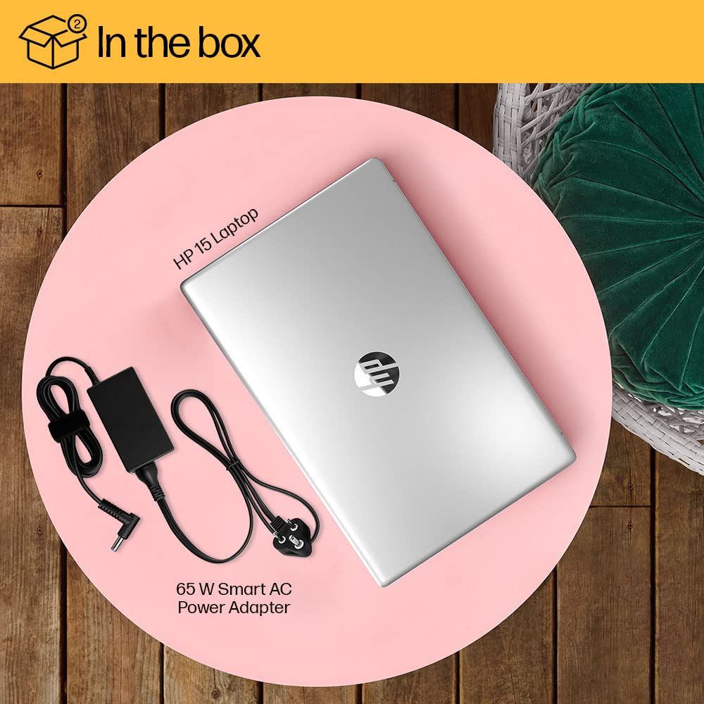 HP Laptop 15, AMD Ryzen 5 7520U, 15.6-inch (39.6 cm), FHD, 16GB LPDDR5, 512GB SSD, AMD Radeon Graphics, FHD Camera w/Privacy Shutter, Backlit KB (Win 11, MSO 2021, Silver, 1.59 kg), fc0030AU