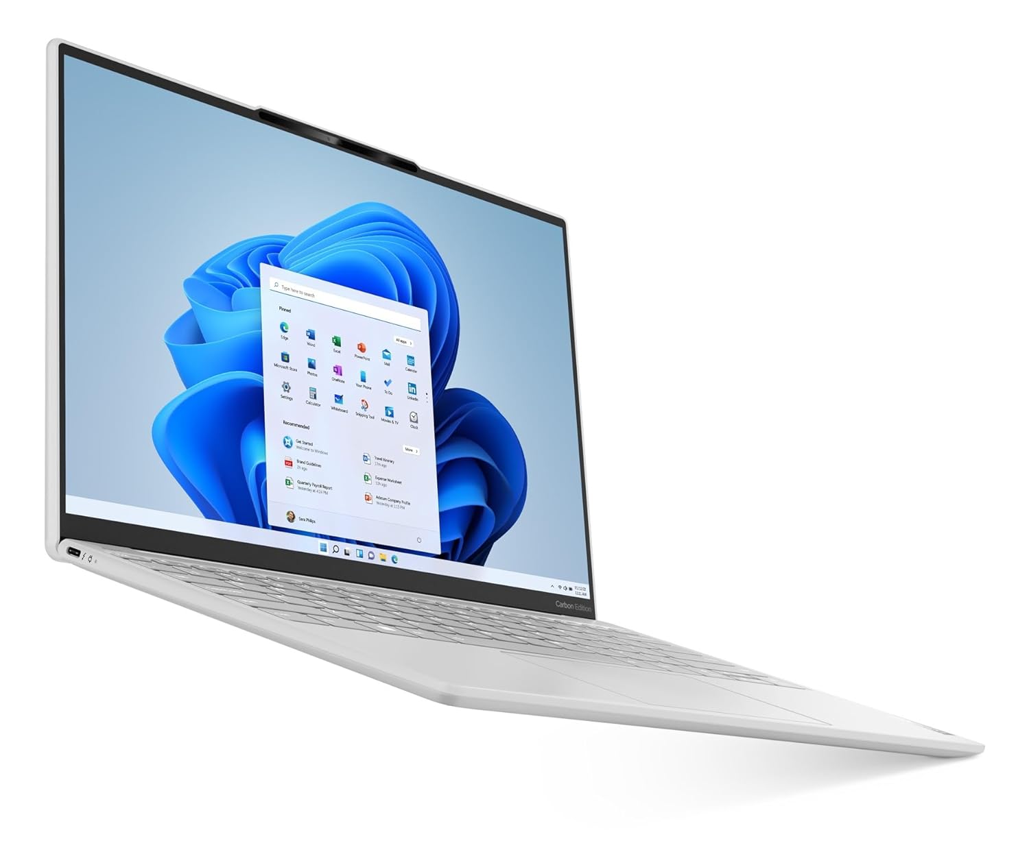 Lenovo Yoga Slim 7 Carbon Intel Evo Core i7 1360P 13.3"(33.7cm) 2.5K IPS 400Nit Laptop(16GB/1TB SSD/Win 11/Office 2021/Backlit KB/1Yr Warranty/Alexa/3 Month Game Pass/Moon White/984g),83AY003CIN