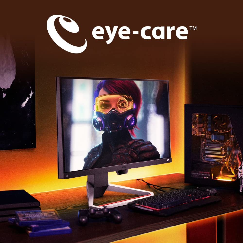 BenQ MOBIUZ EX2510S 24.5" IPS Full HD HDR Gaming Monitor 165Hz| 1ms MPRT| FreeSync Premium| Height Adjust| 99% sRGB| Bezel-Less| Black Equalizer| treVolo Speakers (2.5W x 2)| HDMI| DP (Dark Grey)