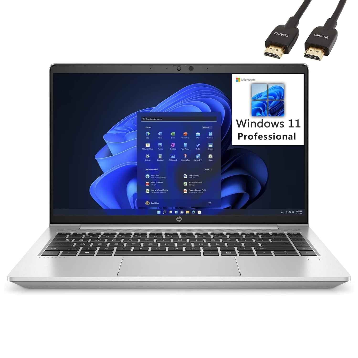 REFURBISHED HP ProBook 640 G8| Core i5 11th Gen | 16GB RAM 512 GB SSD | WEBCAM | 14" Display TOUCH |Silver|1.38Kg| 3 year warranty | Win 10 pro | With EB BAG