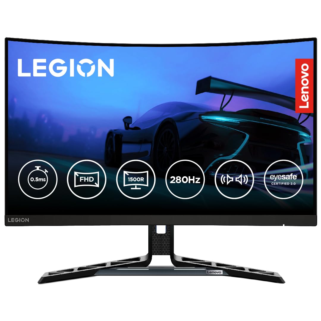 Lenovo Legion R25f-30, 25 Inch (63.50cm), FHD 1920x1080, 240Hz, Black, 0.5ms, AMD FreeSync, 99% sRGB, 90% DCI-P3, 3Wx2 Speaker, 2xHDMI, 1xDP, Tilt, Swivel, Pivot, Height Adjust Stand Gaming Monitor