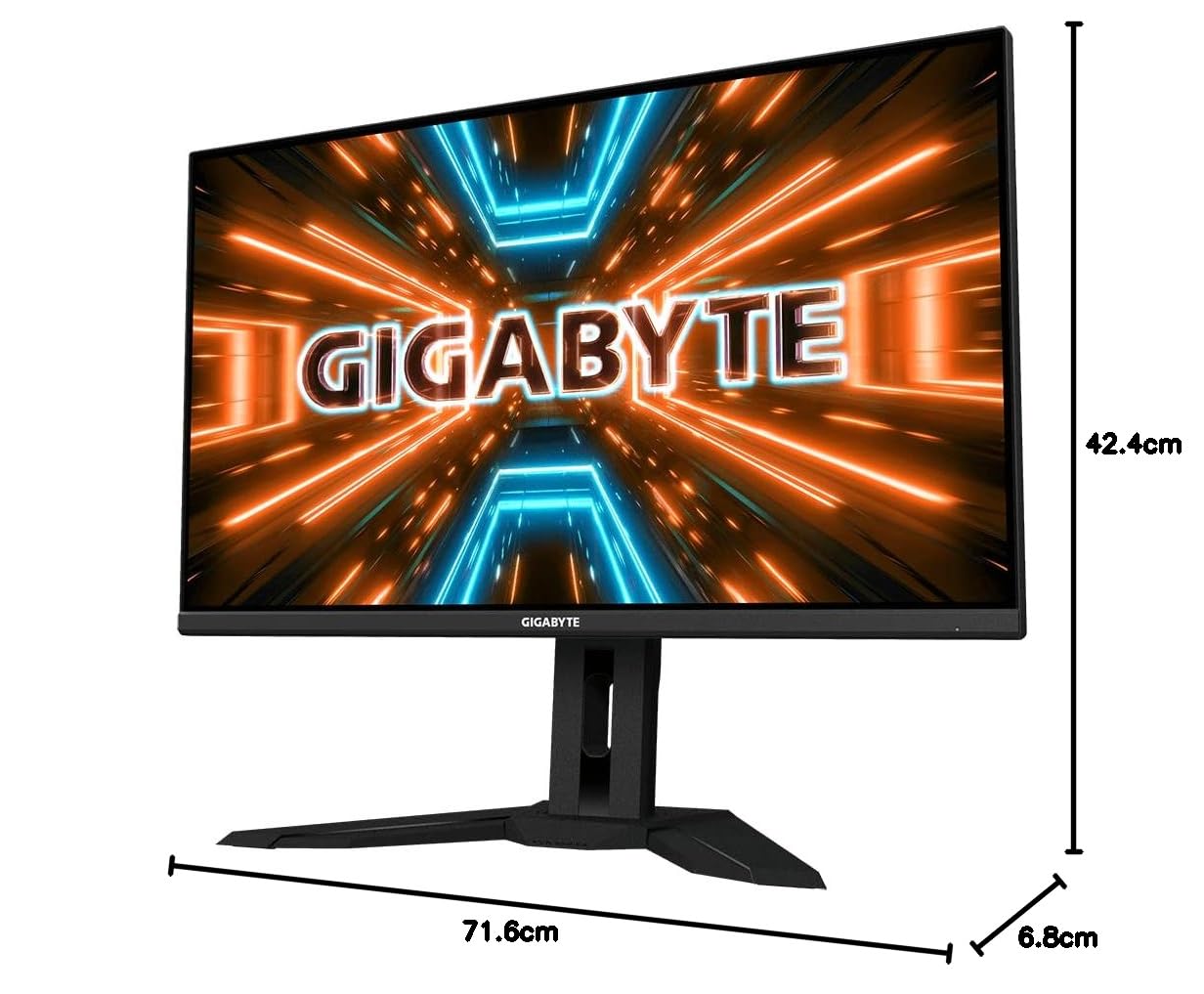 GIGABYTE M32U 32" 144Hz 4K FreeSync Compatible Gaming Monitor, SS IPS, 3840 x 2160 Pixels Display, 1ms Response Time (MPRT), Display Port 1.4, 2X HDMI 2.1, 3X USB 3.0, USB Type C, Black
