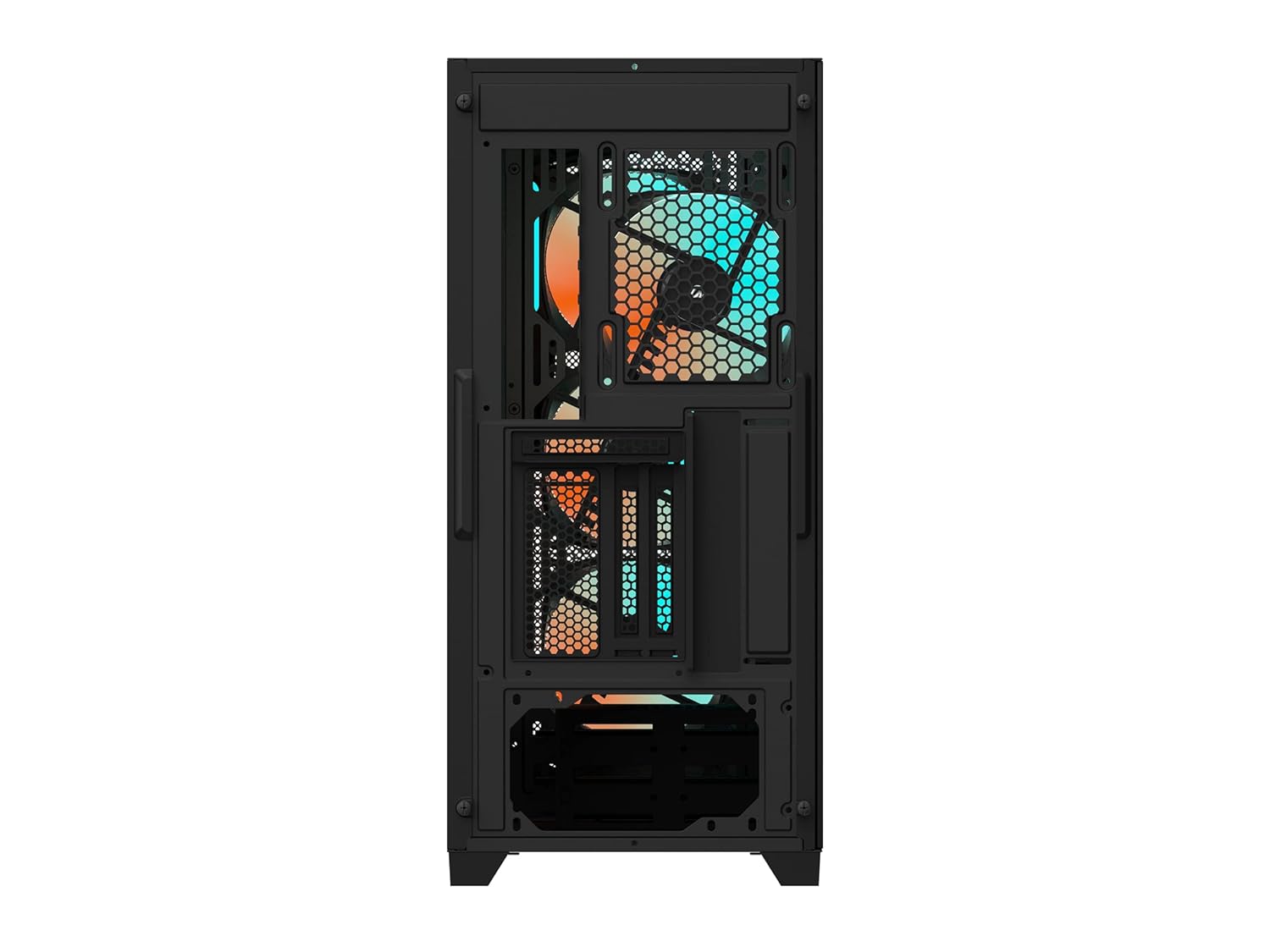 GIGABYTE C301 Glass - Black Mid Tower PC Gaming Case, Tempered Glass, USB Type-C, 4X ARBG Fans Included (GB-C301G)