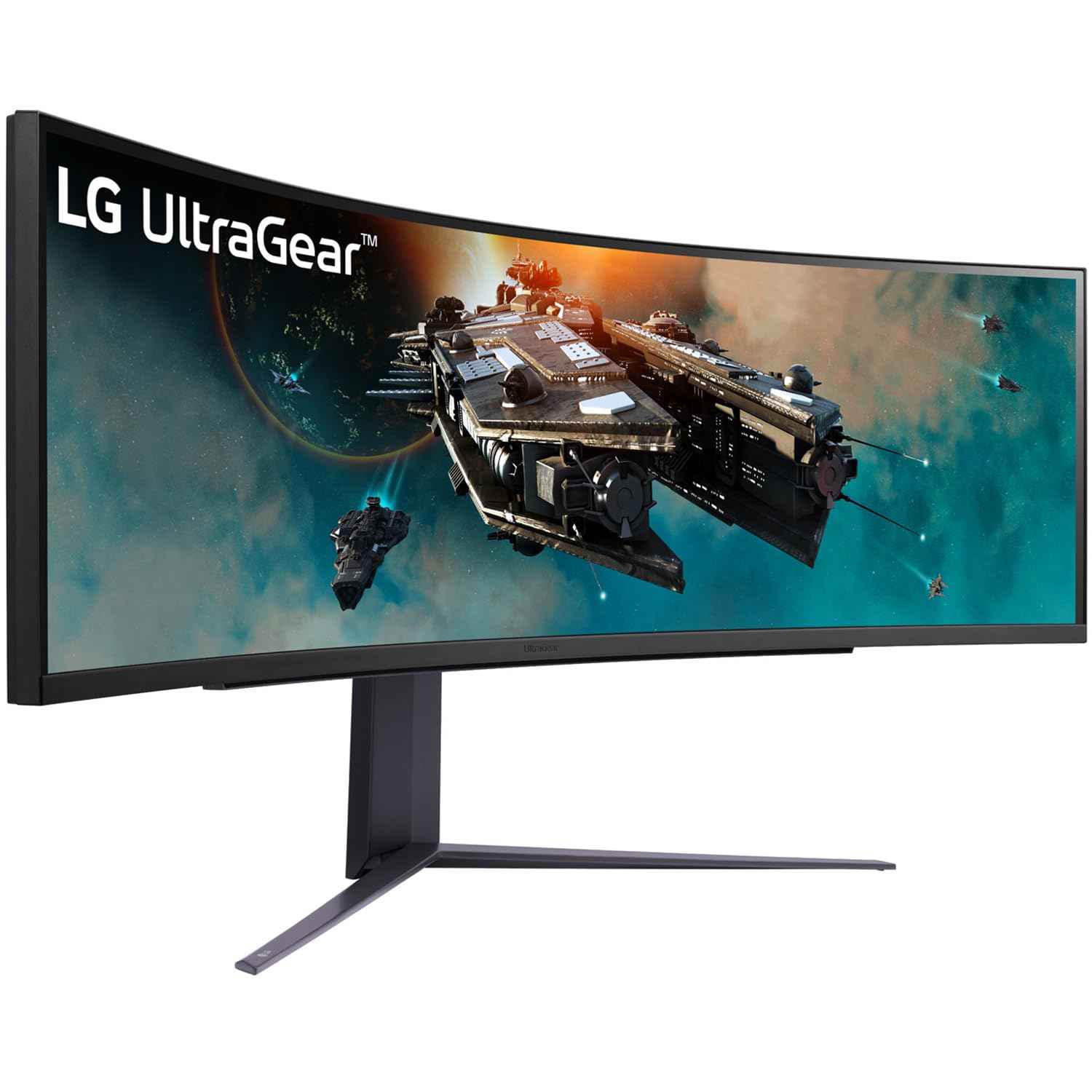 LG 49GR85DC-B.ATR 49" Curved Ultragear Dual Qhd (5120 X 1440) @1Ms, 240Hz Gaming Monitor with Vesa Displayhdr 1000, Premium Gaming LCD Display, AMD Freesync, Dci-P3 95% (Typ.), Hdmi, Dp, Speakers (Black)