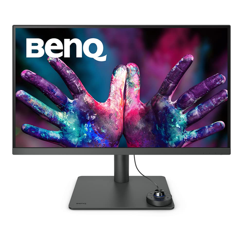 BenQ PD2706U 27"(68cm) IPS HDR10 4K Monitor|99% Rec709| 99% sRGB|95% P3|Pantone Skintone| Calman Verified|CAD/CAM & Animation Mode|KVM|Auto Pivot|PIP/PBP|USB Hub|HDMI|DP|USB-C(90W PD)(Gray)