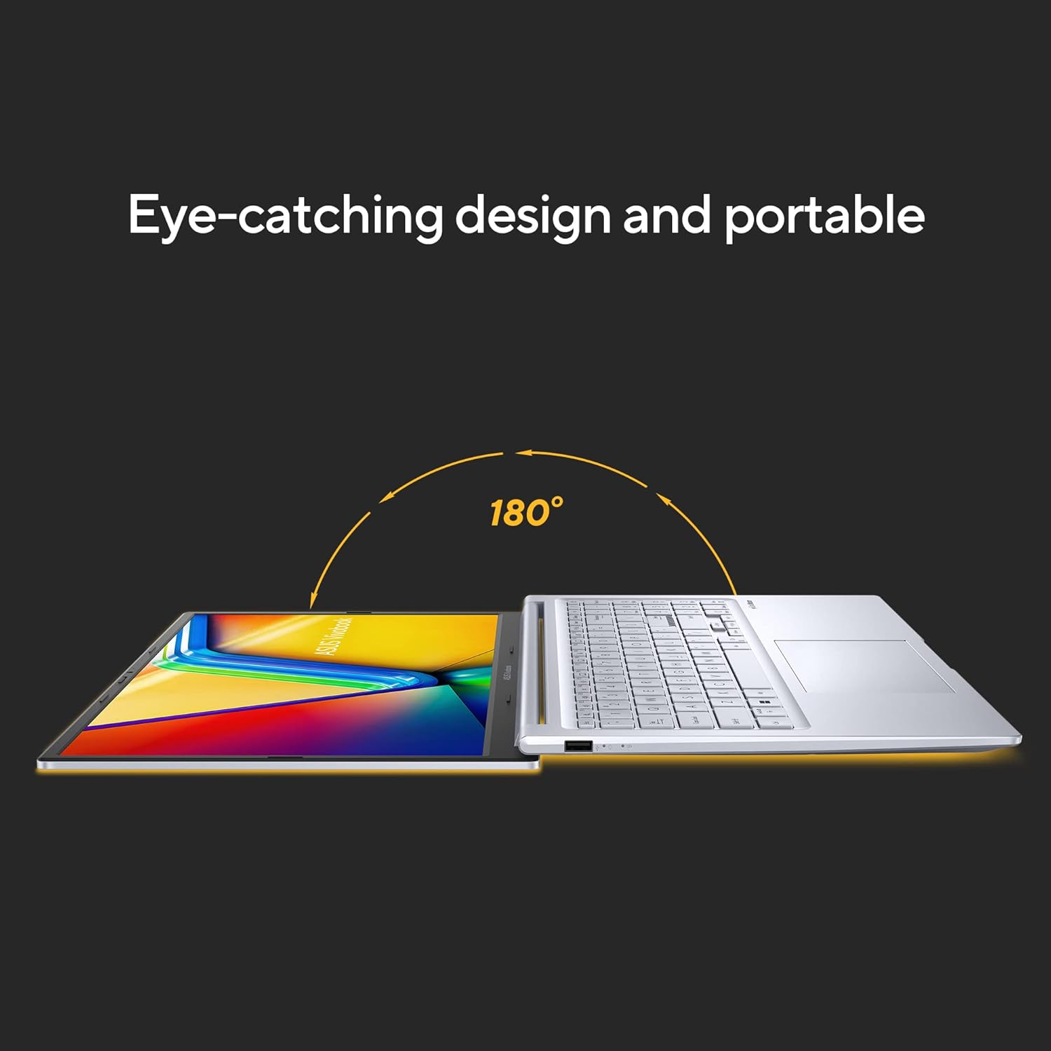 ASUS Vivobook 15X OLED,2.8K (2880 x 1620) 16:9,Intel Core i5-1335U Processor 1.3 GHz,Thin & Light Laptop (16GB RAM/512GB SSD/Windows 11/Office Home/50Whr Battery/Cool Silver/1.60 kg),K3504VAD-MA542WS