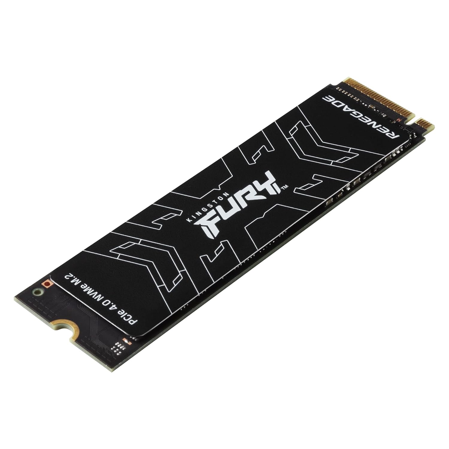 Kingston Fury Renegade 1TB PCIe Gen 4.0 NVMe M.2 Internal Gaming SSD | Up to 7300 MB/s | TLC NAND | SFYRS/1000G, Black