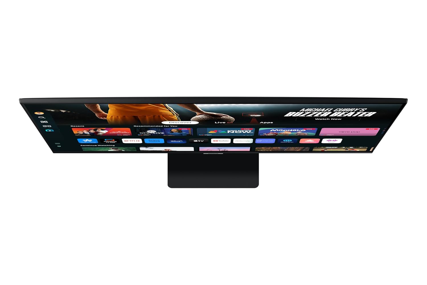 Samsung 32" (80cm) M7 4K Smart Monitor with Smart TV Experience|UHD 3840 x 2160|Type C-65W|OTT Apps|IoT Hub|Office 365|Workout Tracker|Speakers|Solar Remote|Wi-Fi|Bluetooth|LS32DM700UWXXL|Black
