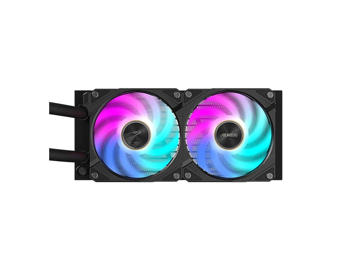 AORUS WATERFORCE X II 240 Liquid CPU Cooler, 240mm Radiator with 2X 120mm Low Noise ARGB Fans, Compatible with Intel LGA1700 and AMD AM5(GP-AORUS WATERFORCE X II 240)