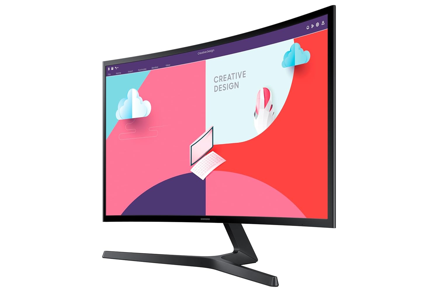 Samsung 27-Inch(68.5Cm) FHD, 1800R Curved 1,920 X 1,080 LCD Monitor, 75Hz, VA Panel, Slim Design, AMD Freesync, Flicker Free, HDMI, Audio Port (LS27C366EAWXXL, Black)