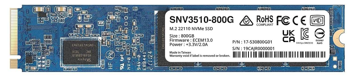 Synology M.2 2280 NVMe SSD SNV3410 400GB (SNV3410-400G)