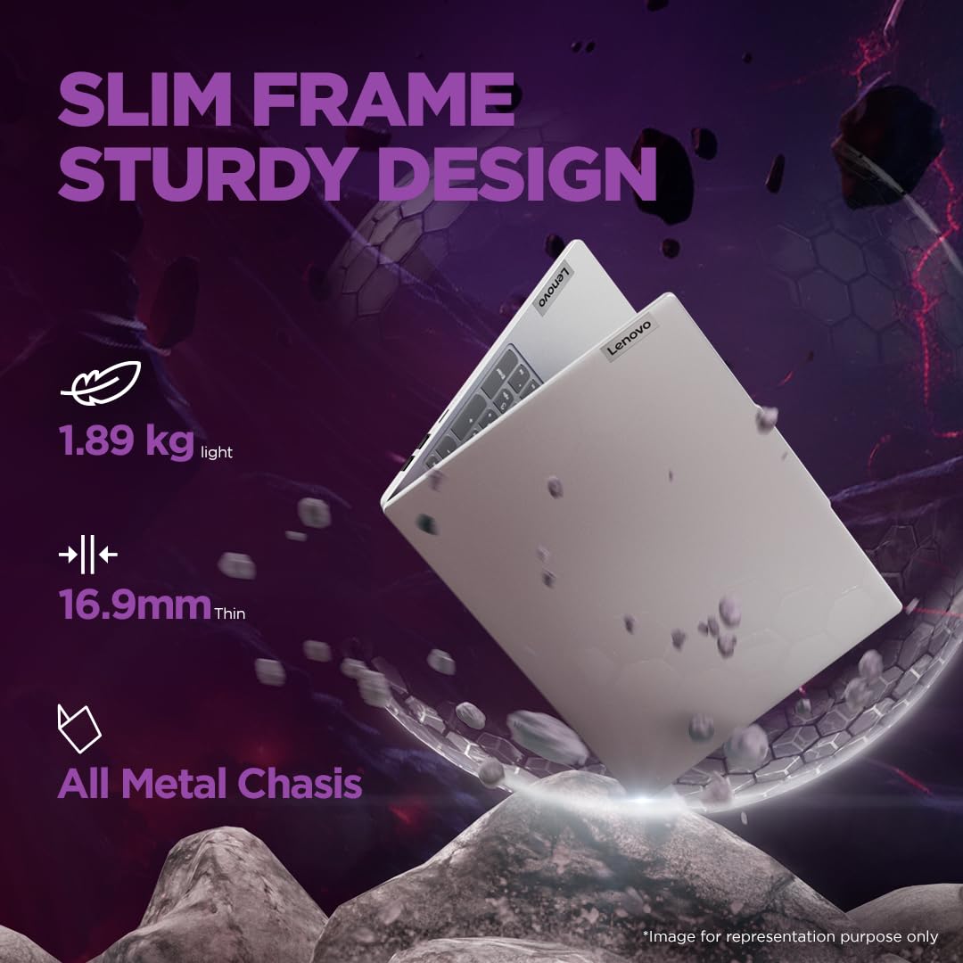 Lenovo IdeaPad Slim 5 Intel Core Ultra 7 155H Built-in AI 16" (40.64cm) WUXGA-IPS 300Nits Thin & Light Laptop (16GB/1TB SSD/Win 11/100% sRGB/MSO/1Yr ADP Free/3 Month Game Pass/Grey/1.8Kg), 83DC008VIN