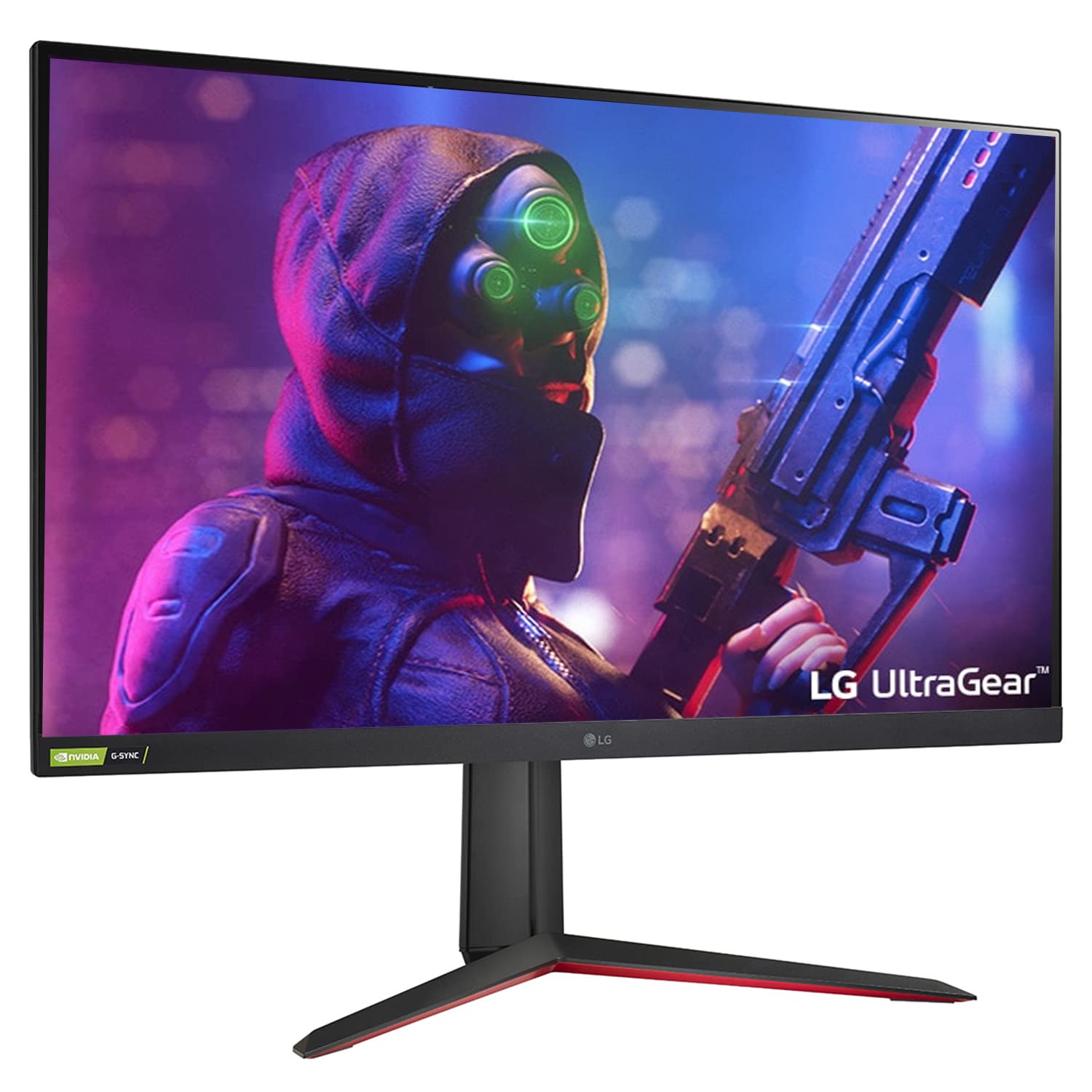LG 32" 32GP850 (80 cm) LED 2560 x 1440 Pixels Ultragear QHD Nano IPS 1ms 165Hz HDR Monitor with G-SYNC Compatibility, 3-Side Virtually Borderless Display, Tilt/Height/Pivot Adjustable Stand
