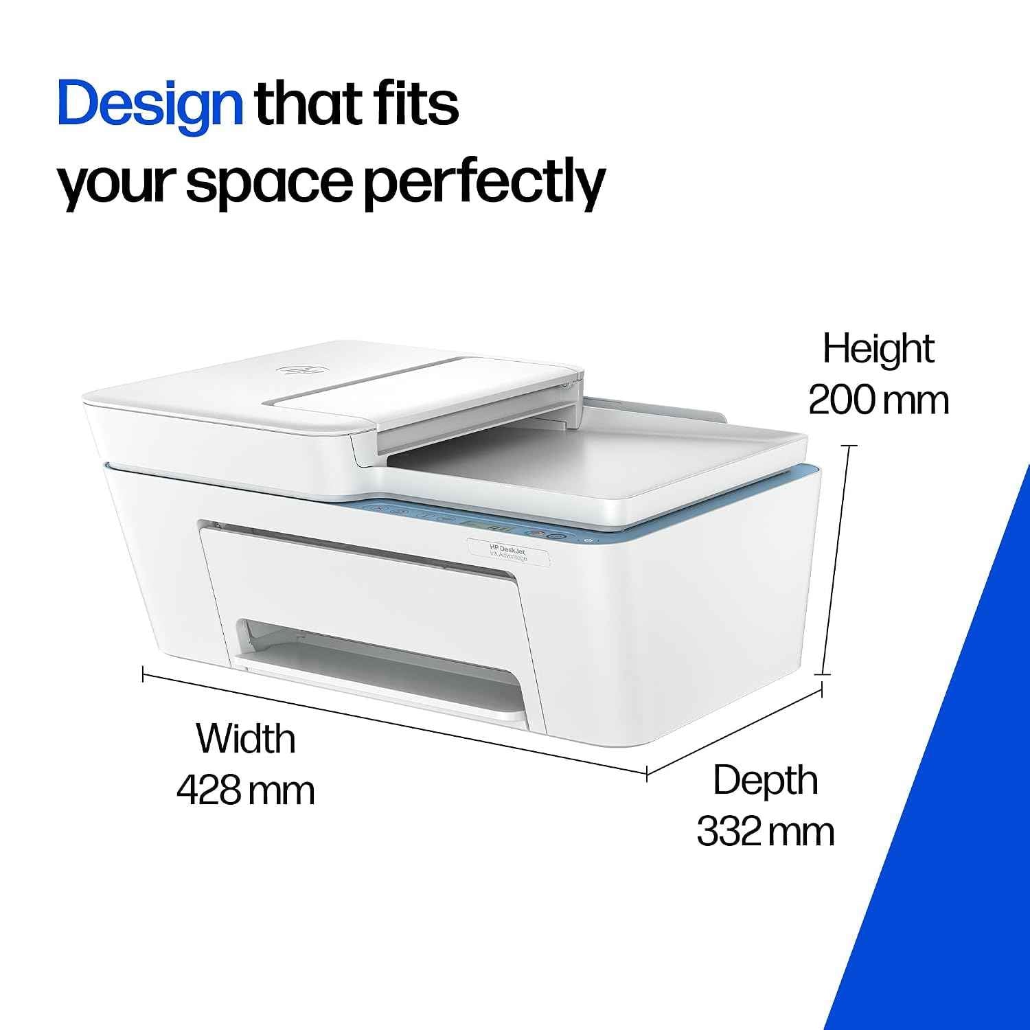 HP AI Capable Ink Advantage 4388 Dual Band WiFi (up to 10X Faster) Colour Printer Print/Scan/Copy with ADF Ideal for Home/Small Office