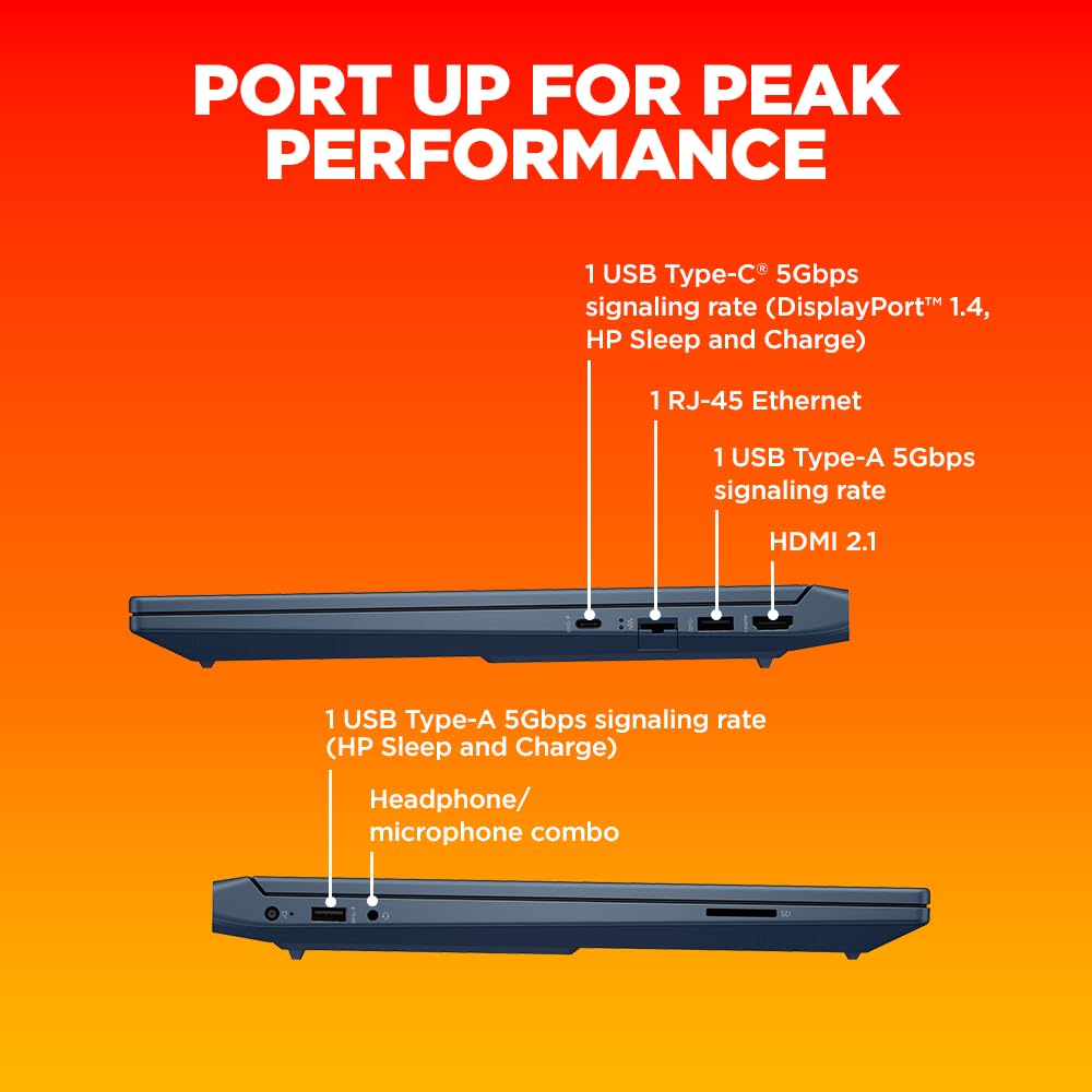 HP Victus, AMD Ryzen 5 5600H, AMD Radeon RX 6500 Graphics, 8GB DDR4, 512GB SSD, IPS, 15.6-inch(39.6cm) FHD Gaming Laptop, Enhanced Cooling (Win 11, Office 21, Blue, 2.37kg) fb0147AX/fb0184AX