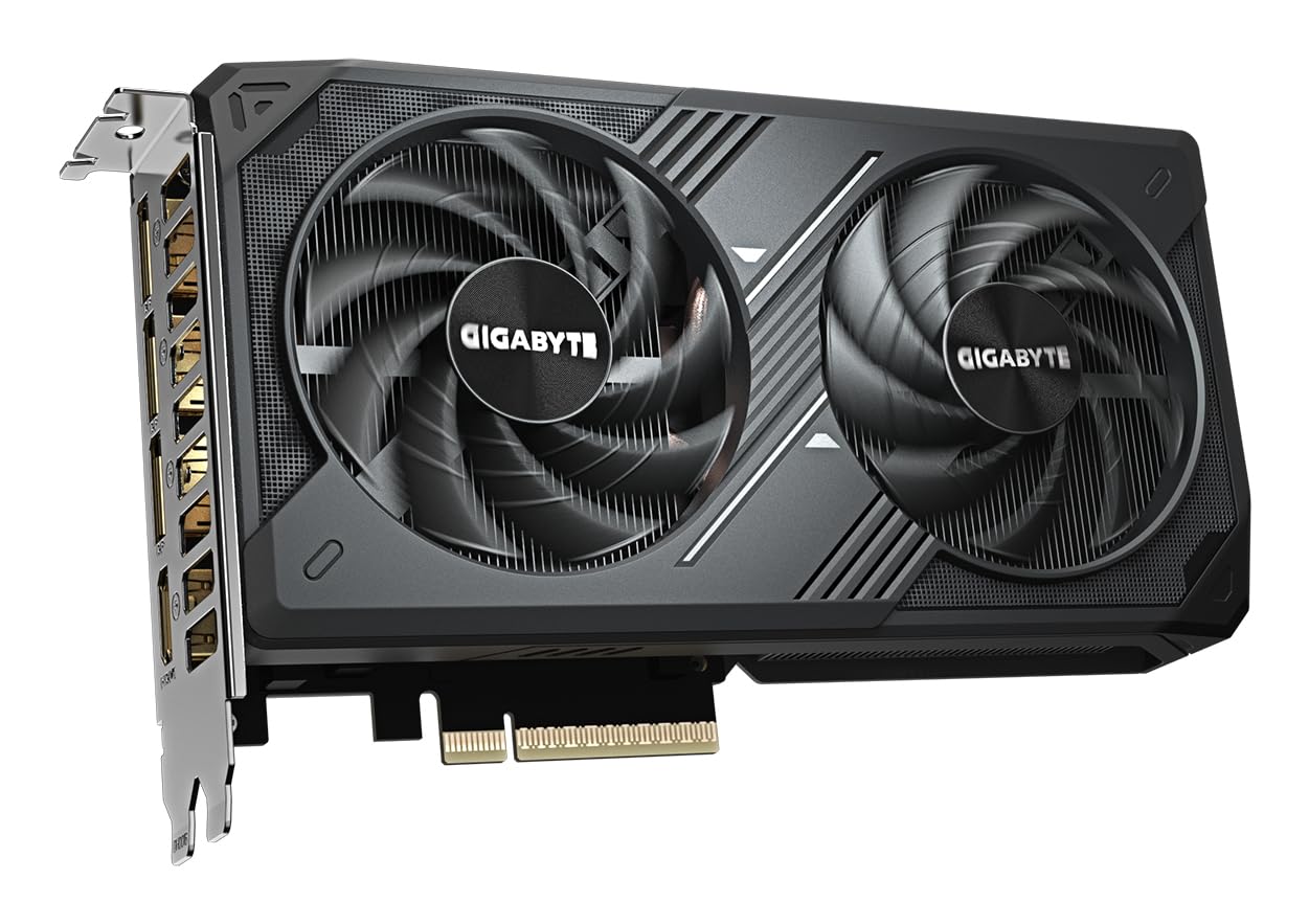 Gigabyte GeForce RTX 5060 WINDFORCE 8G Graphics Card - 8GB GDDR7, 128bit, PCI-E 5.0, 2497 MHz Core Frequency, 3 x DisplayPort, 1 x HDMI, GV-N5060WF2-8GD