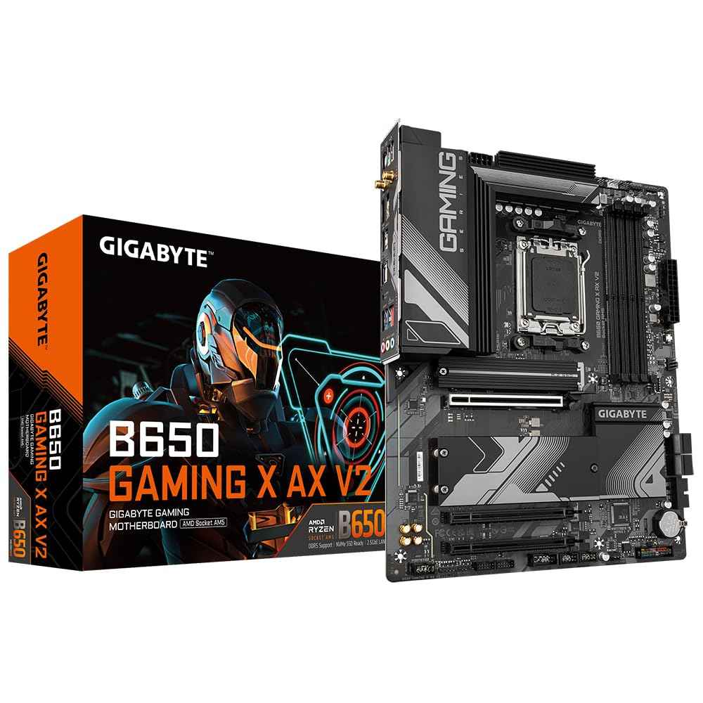 GIGABYTE B650I AX Mini-ITX Motherboard – AM5 Socket, Ryzen 7000/8000/9000 Support, DDR5, PCIe 4.0 M.2, Wi-Fi 6E, 2.5GbE LAN, HDMI/DP, Smart Fan 6, Q-Flash Plus