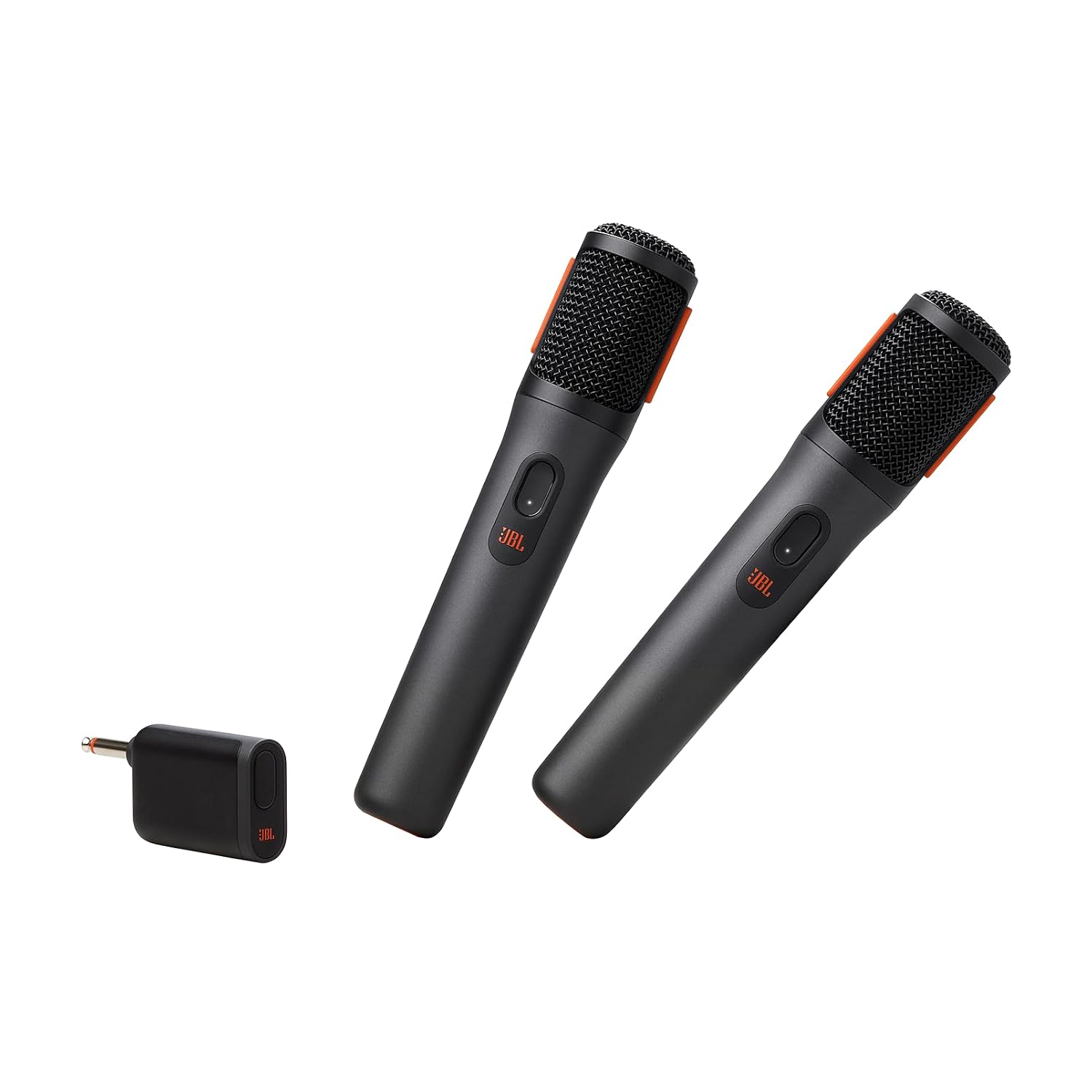 JBL Partybox Wireless Microphone for JBL Partybox Speakers with Wireless Dongle, Stable 2.4GHz Connection, Up to 20 Hours Playtime, 2 Mics in the Box (Black)
