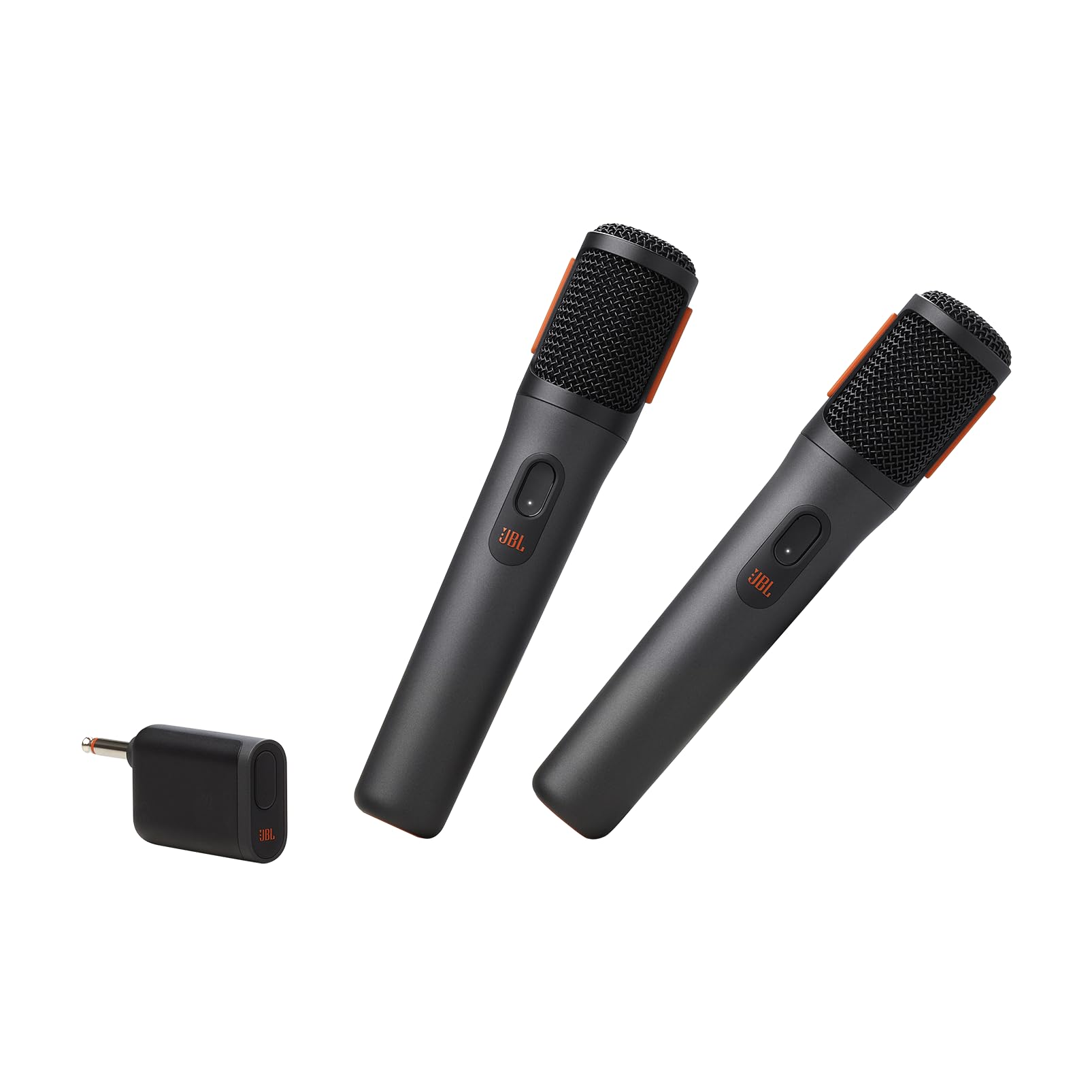 JBL Partybox Wireless Microphone for JBL Partybox Speakers with Wireless Dongle, Stable 2.4GHz Connection, Up to 20 Hours Playtime, 2 Mics in the Box (Black)