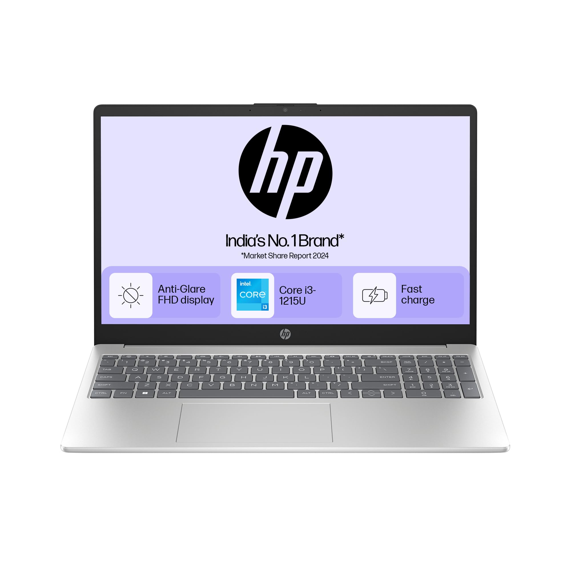 HP 15 Core i3 12th Gen (8GB RAM/512GB SSD/FHD/Windows 11/Backlit Keyboard/15.6? (39.6cm)/Silver/1.59kg) fd0063TU Laptop