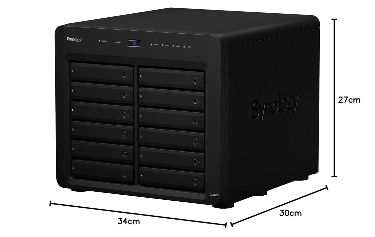 Synology DiskStation 12 Bay DS2422+ Quad Core CPU with 4GB Memory (Diskless)