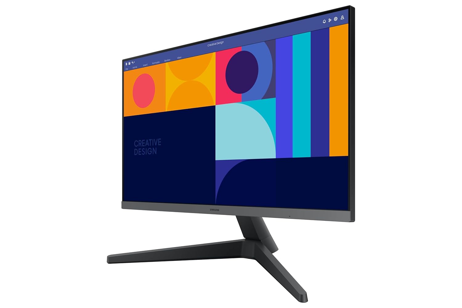 Samsung 24-inch (60.46cm) FHD, IPS, 100 Hz, 1920 x 1080 Flat Monitor, Bezel Less Design, AMD FreeSync, Flicker-Free, HDMI, Display Port (LS24C330GAWXXL, Black)