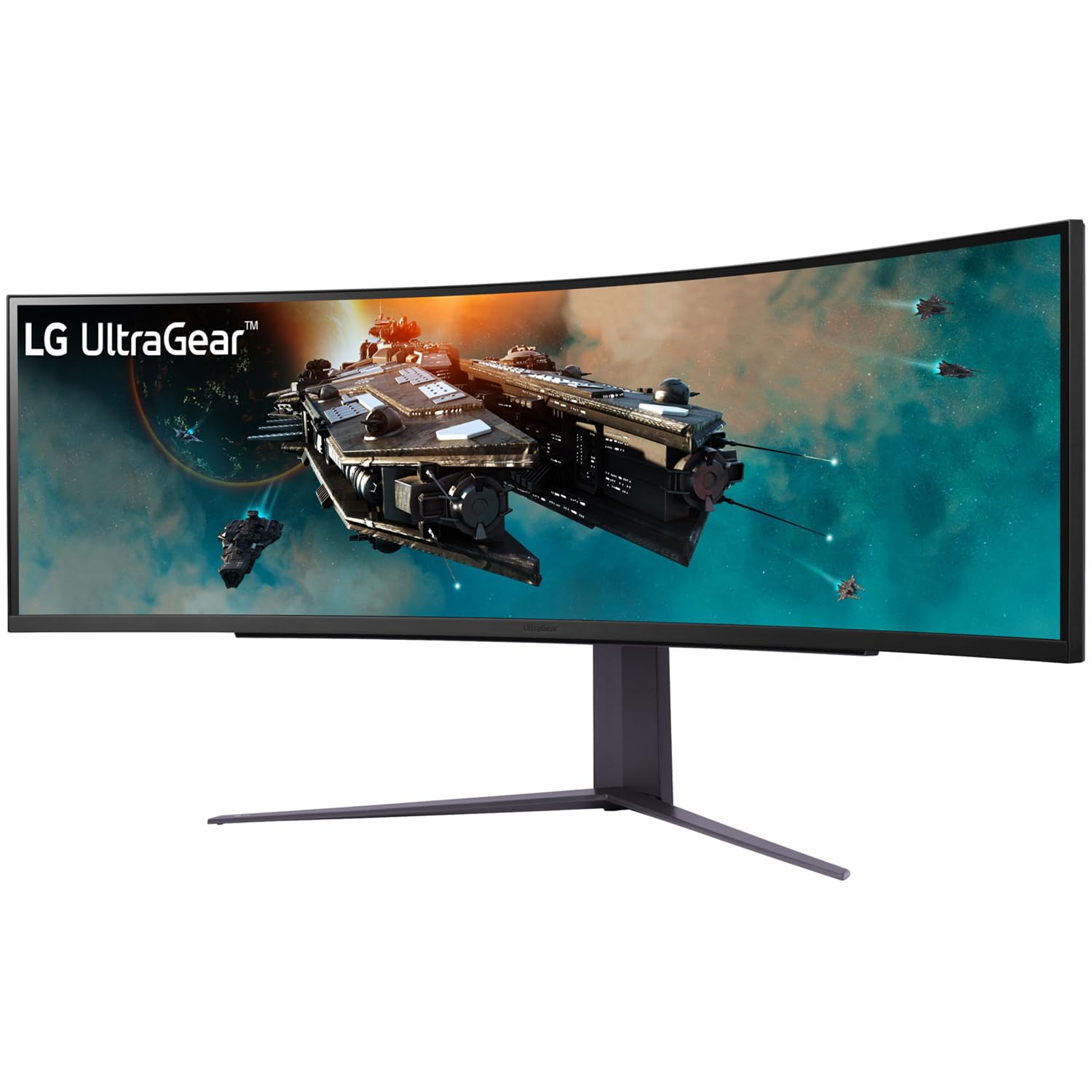 LG 49GR85DC-B.ATR 49" Curved Ultragear Dual Qhd (5120 X 1440) @1Ms, 240Hz Gaming Monitor with Vesa Displayhdr 1000, Premium Gaming LCD Display, AMD Freesync, Dci-P3 95% (Typ.), Hdmi, Dp, Speakers (Black)