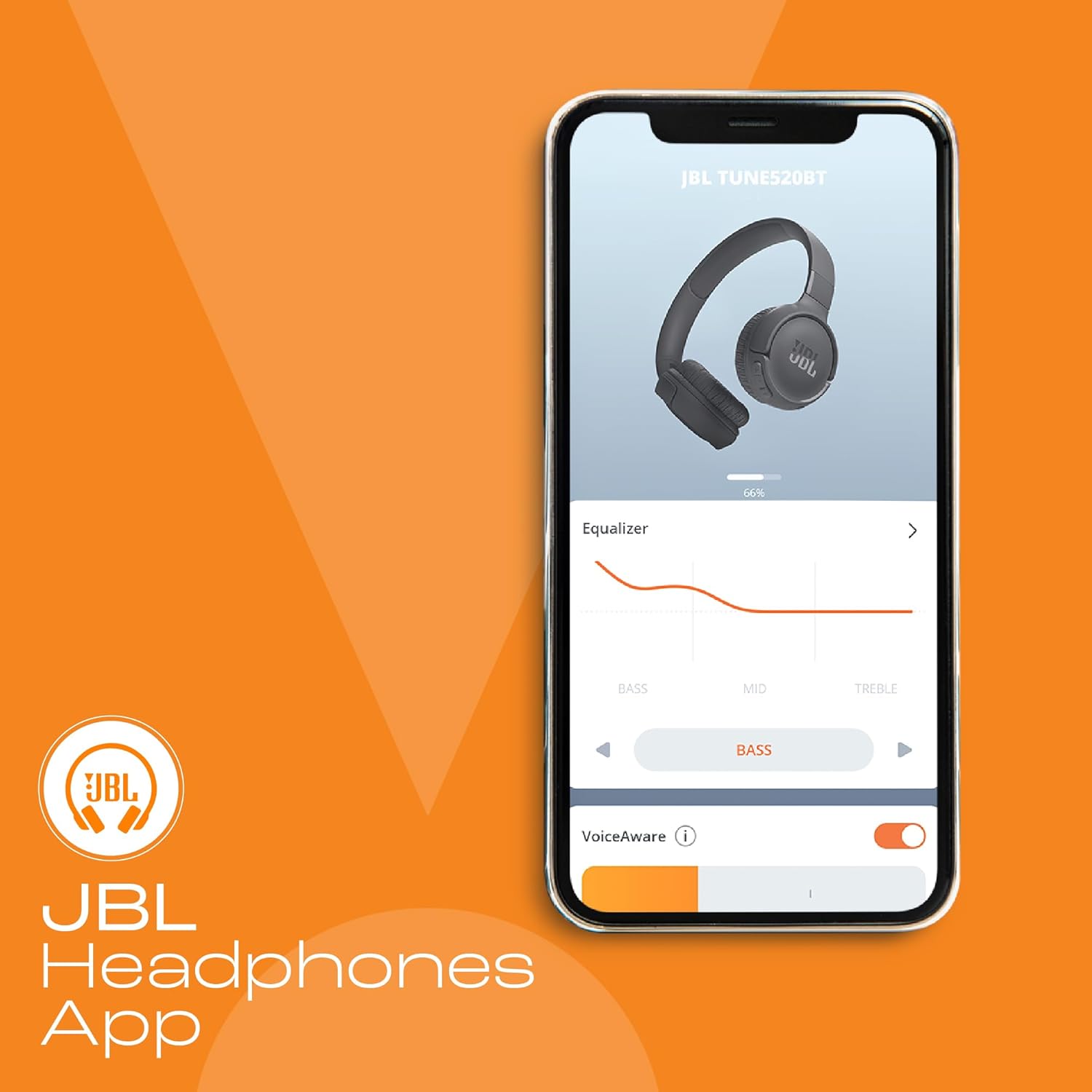 JBL Tune 520BT Wireless On Ear Headphones with Mic, Upto 57H Battery, Speed Charge : 5 Min Charge Gives Up to 3H of Playback, Multipoint Connect, Customizable Bass with Headphones App, BT 5.3 (Black) - Zapnet.in