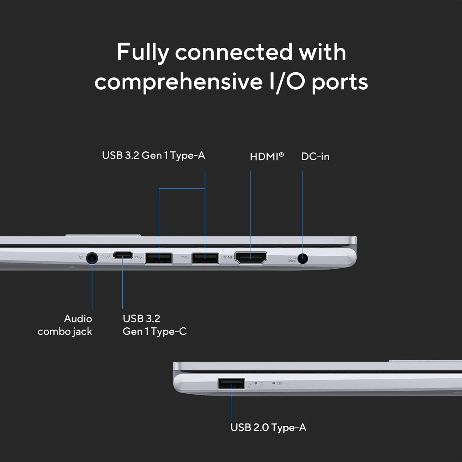 ASUS Vivobook 15X OLED,2.8K (2880 x 1620) 16:9,Intel Core i5-1335U Processor 1.3 GHz,Thin & Light Laptop (16GB RAM/512GB SSD/Windows 11/Office Home/50Whr Battery/Cool Silver/1.60 kg),K3504VAD-MA542WS