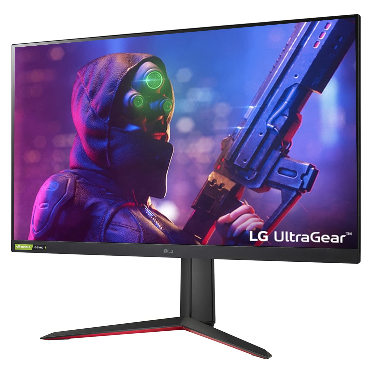 LG 32" 32GP850 (80 cm) LED 2560 x 1440 Pixels Ultragear QHD Nano IPS 1ms 165Hz HDR Monitor with G-SYNC Compatibility, 3-Side Virtually Borderless Display, Tilt/Height/Pivot Adjustable Stand