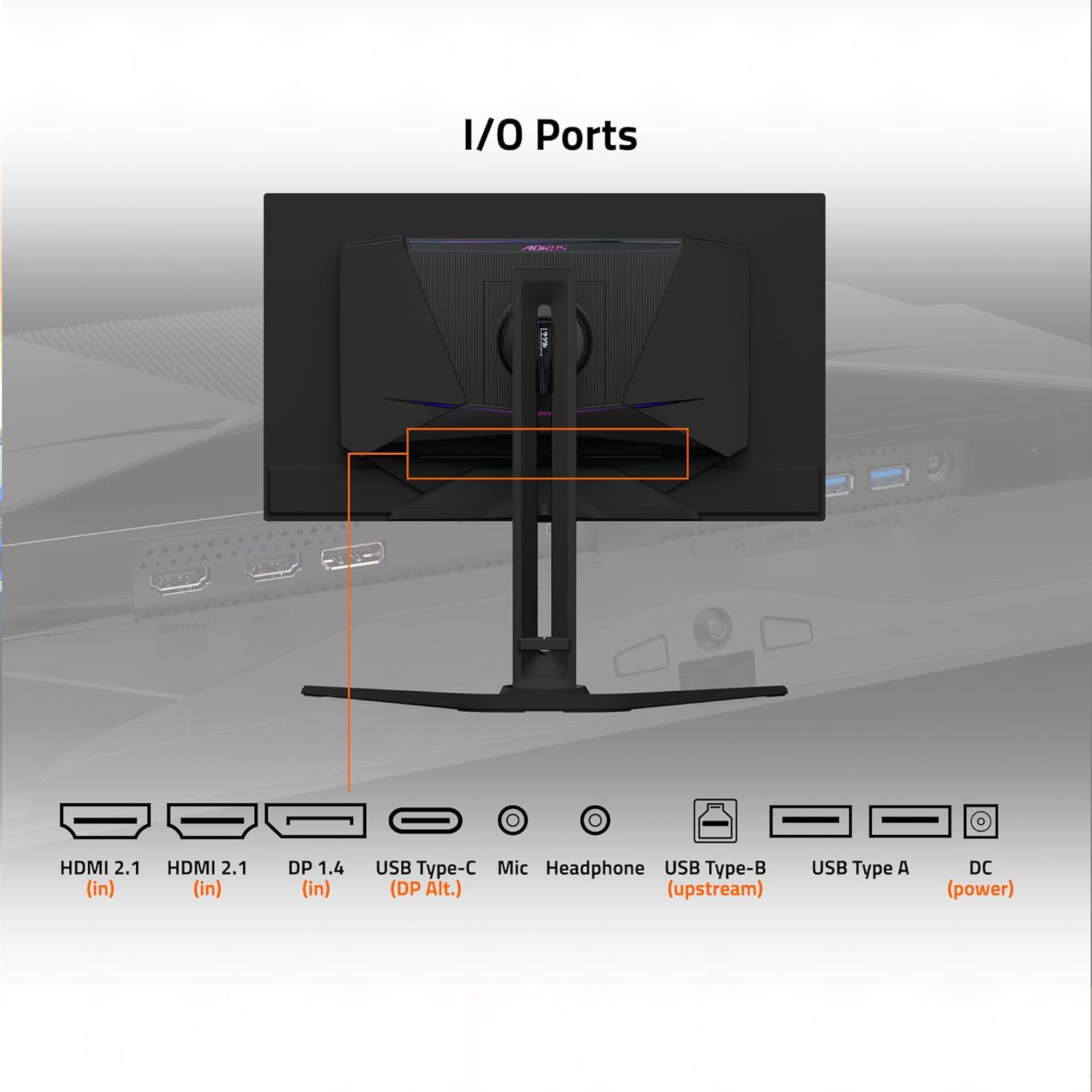 GIGABYTE - AORUS FO27Q3-27" QD OLED Gaming Monitor - QHD 2560x1440-360Hz - 0.03ms GTG - AMD FreeSync Premium Pro - Type C KVM - HDMI, DP, Type C - Height Adjustable - Black