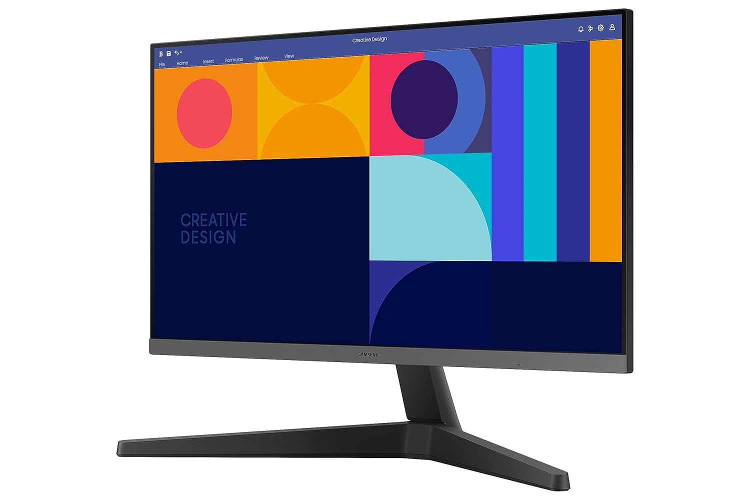 Samsung 24-inch (60.46cm) FHD, IPS, 100 Hz, 1920 x 1080 Flat Monitor, Bezel Less Design, AMD FreeSync, Flicker-Free, HDMI, Display Port (LS24C330GAWXXL, Black)