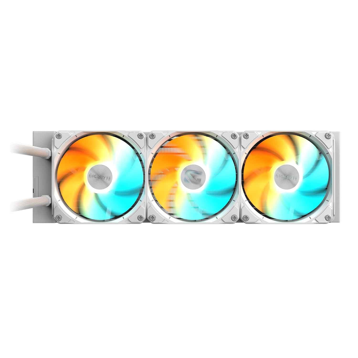 GIGABYTE GME 360I AIO Liquid CPU Cooler | 360mm Radiator | Triple ARGB Fans | High-Efficiency Cooling | Intel & AMD Compatible | Anti-Leak Tech | Silent Performance | Black Edition